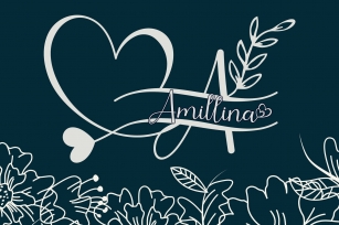 Amillina Monogram with Script Font Font Download