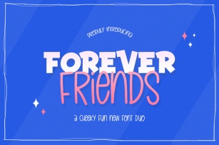 Forever Friends Font Duo Font Download