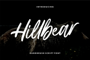 Hillbear - Handbrush Script Font Font Download