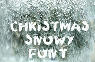 Snowy display font Font Download