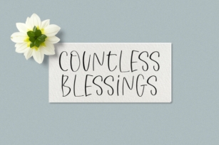 Countless Blessings Font Download