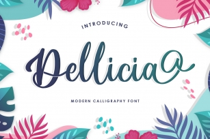 Dellicia Modern Calligraphy Font Font Download