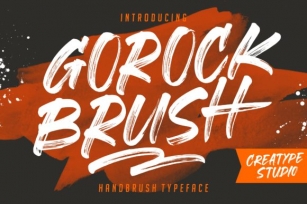 Gorock Brush Font Download