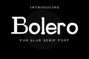 Bolero Fun Slab Serif Font Font Download