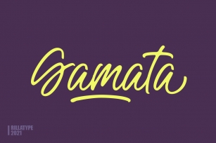 Gamata - Brush Script Font Download