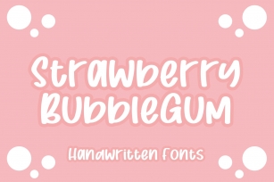 Strawberry Bubblegum Font Download