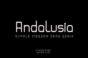 Andalusia Simple Modern Sans Serif Font Download