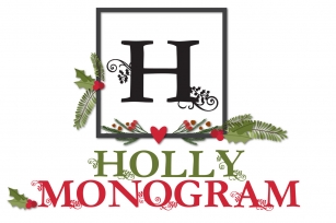 PN Holly Monogram Font Download