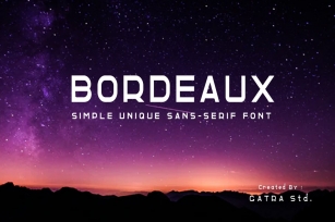 BORDEAUX Simple Unique Sans Serif Font Font Download