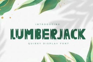 Lumberjack - Quirky Display Font Font Download