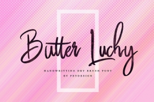Butter Luchy - Handwritting Brush Font Font Download