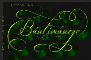 Bantimange script Font Download