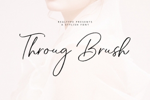 Throug Brush Font Download