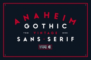 Anaheim Gothic Font Font Download