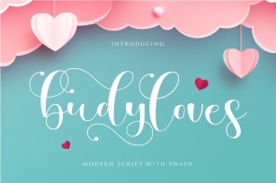 budyloves | valentine font Font Download