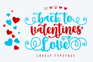 Back to Valentine Love Font Download