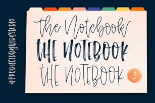The Notebook Font Download