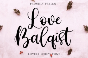 Love Balqist Font Download