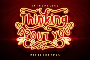 Thinking About You Font Download