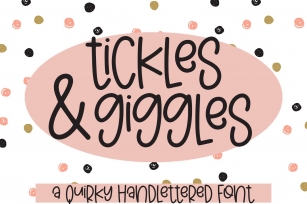 Tickles & Giggles - A Quirky Hand Lettered Font Font Download