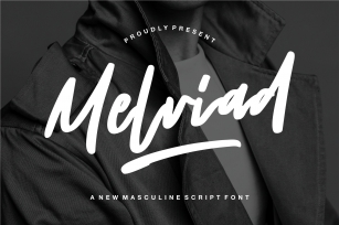 Melviad - A New Masculine Script Font Download