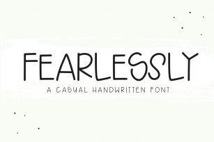 Fearlessly - A Casual Handwritten Font Font Download