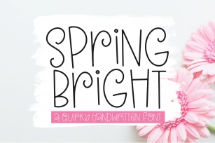 Spring Bright - A Quirky Handwritten Font Font Download