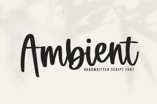 Ambient - A Handwritten Script Font Font Download