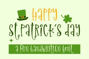 Happy St.Patrick’s Day Font Download