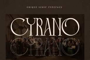 Cyrano - Unique Serif Typeface Font Download