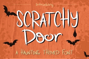 Scratchy Door Halloween Font Font Download