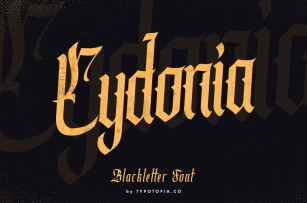 Cydonia - The Blackletter Font Font Download