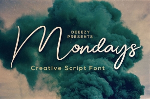 Mondays Script Font Font Download