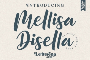 Mellisa Disella - Elegant Script Font Font Download
