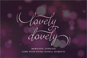 Lovely Dovely - script handwritten font Font Download