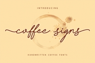 Coffee Signs Font Download