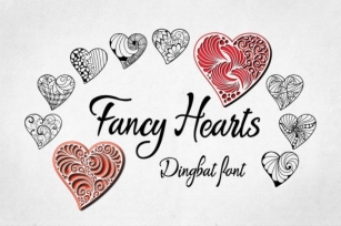 Fancy Hearts Font Download