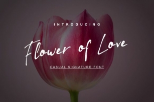 Flower of Love Font Download