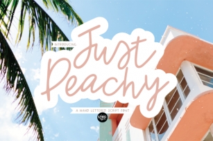 Just Peachy Font Download