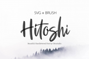 HITOSHI - SVG Brush Script Font Download