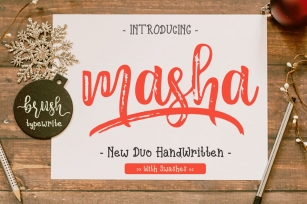 Masha // Duo Handlettered Fonts Font Download