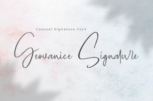 Geovanice - Casual Signature Font Font Download