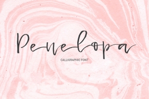 Penelopa - gentle calligraphic font Font Download