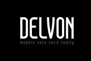Delvon - Modern Sans Serif Font Download