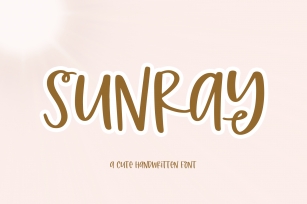 Sunray - Quirky Handwritten Font Font Download