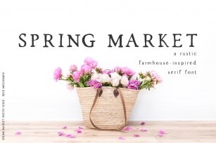 Spring Market Rustic Serif Font Font Download