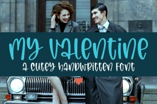 My Valentine- a cutey handritten font Font Download