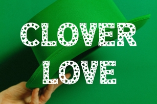 Clover Love - Saint Patricks Day Font Font Download
