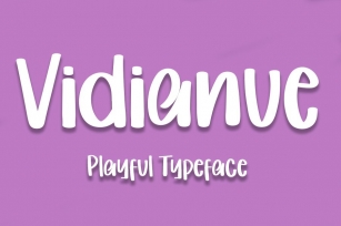 Vidianue - Playful Typeface Font Font Download
