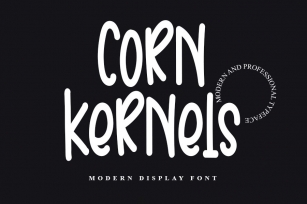 Corn Kernels - Modern Display Font Font Download
